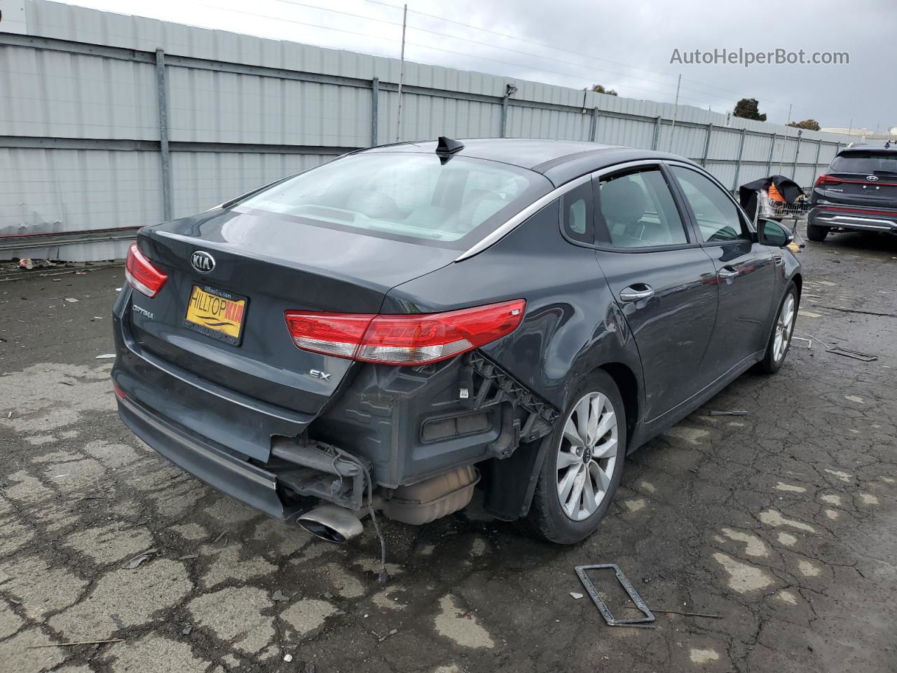 2016 Kia Optima Ex Gray vin: 5XXGU4L33GG007047