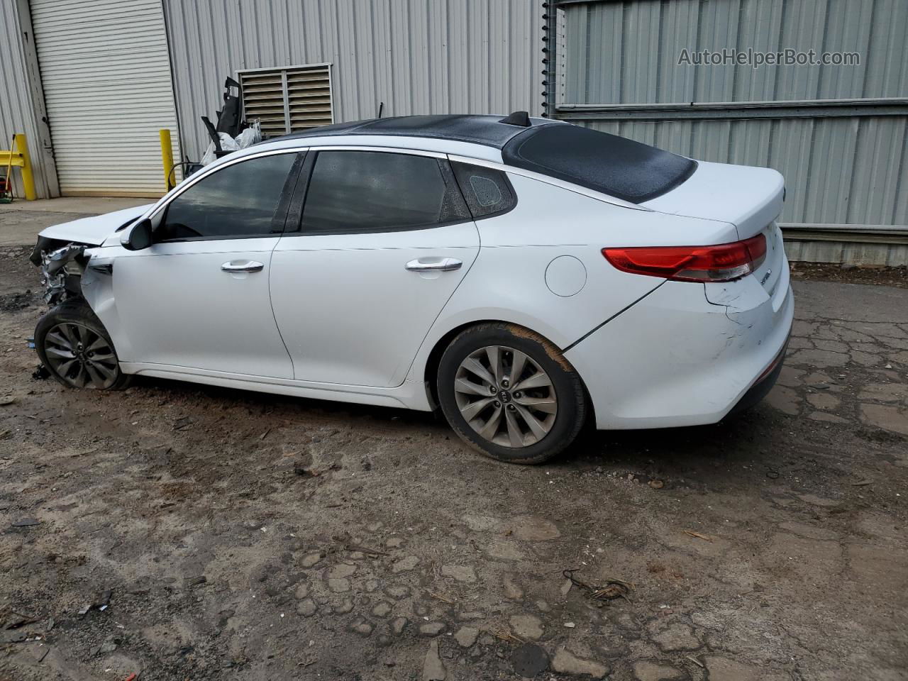 2016 Kia Optima Ex White vin: 5XXGU4L33GG032319