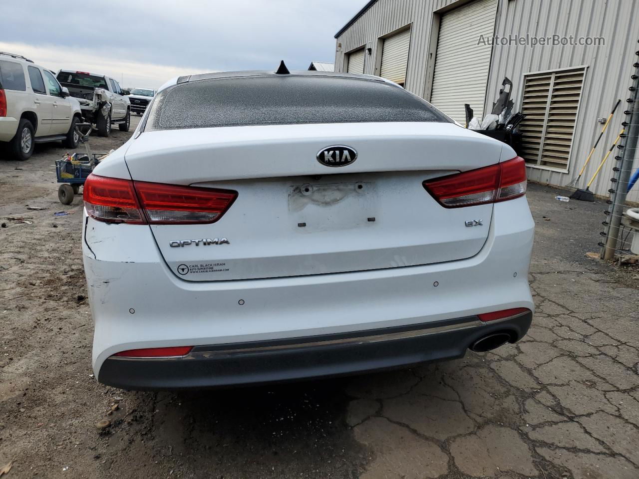 2016 Kia Optima Ex White vin: 5XXGU4L33GG032319