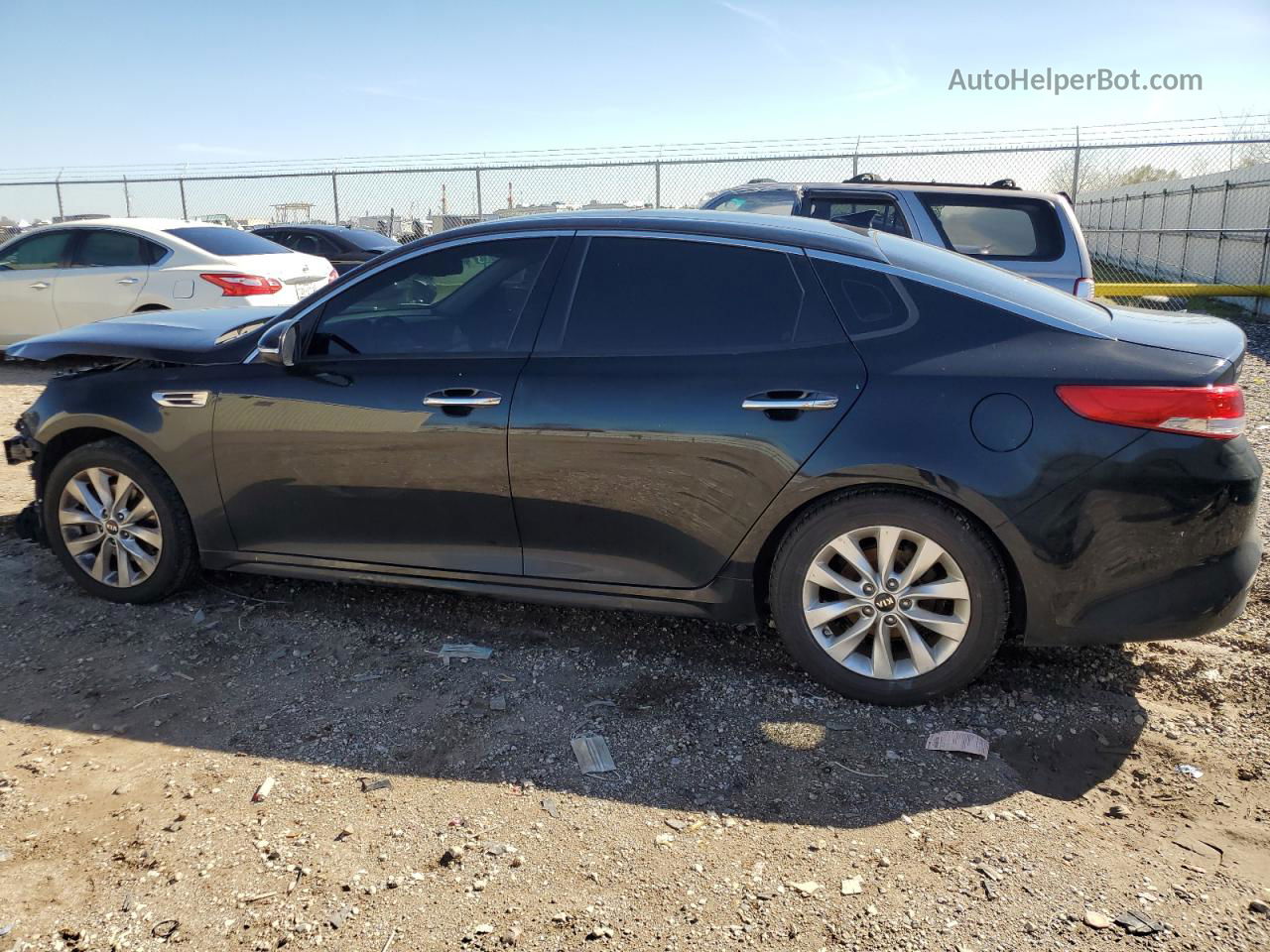 2016 Kia Optima Ex Черный vin: 5XXGU4L33GG098448