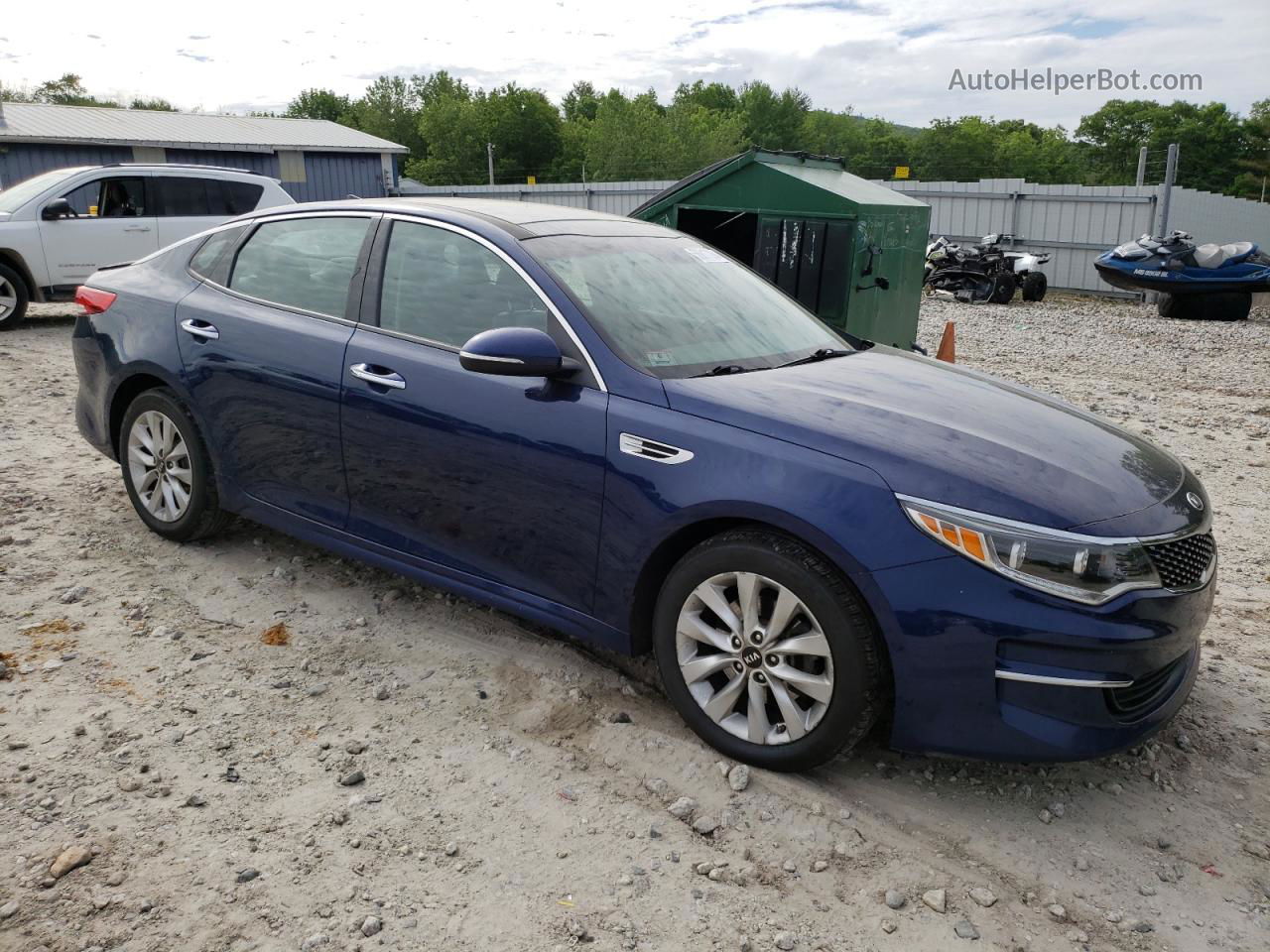 2017 Kia Optima Ex Blue vin: 5XXGU4L33HG144216