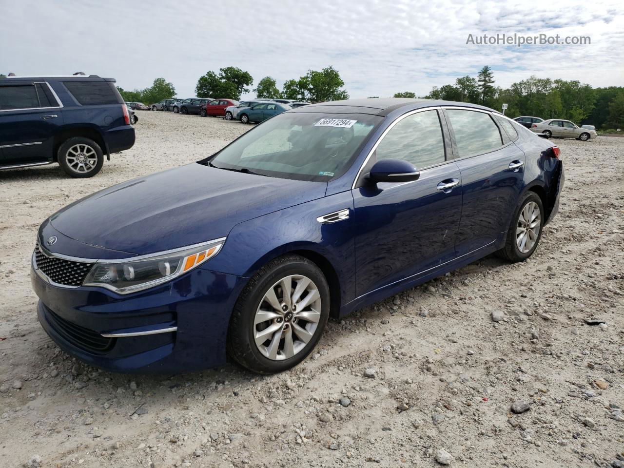 2017 Kia Optima Ex Blue vin: 5XXGU4L33HG144216