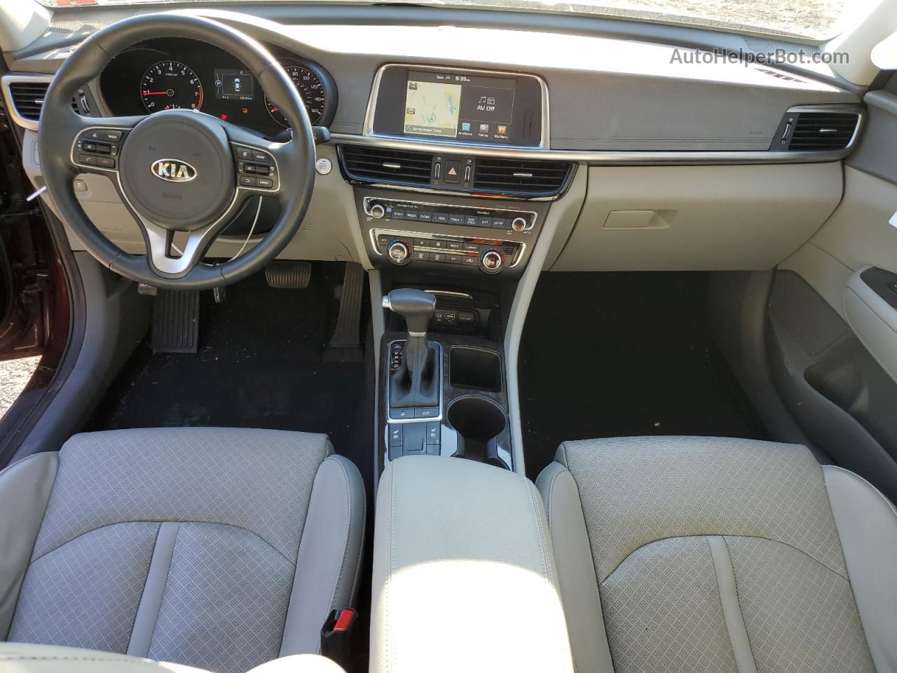 2017 Kia Optima Ex Бордовый vin: 5XXGU4L33HG160688