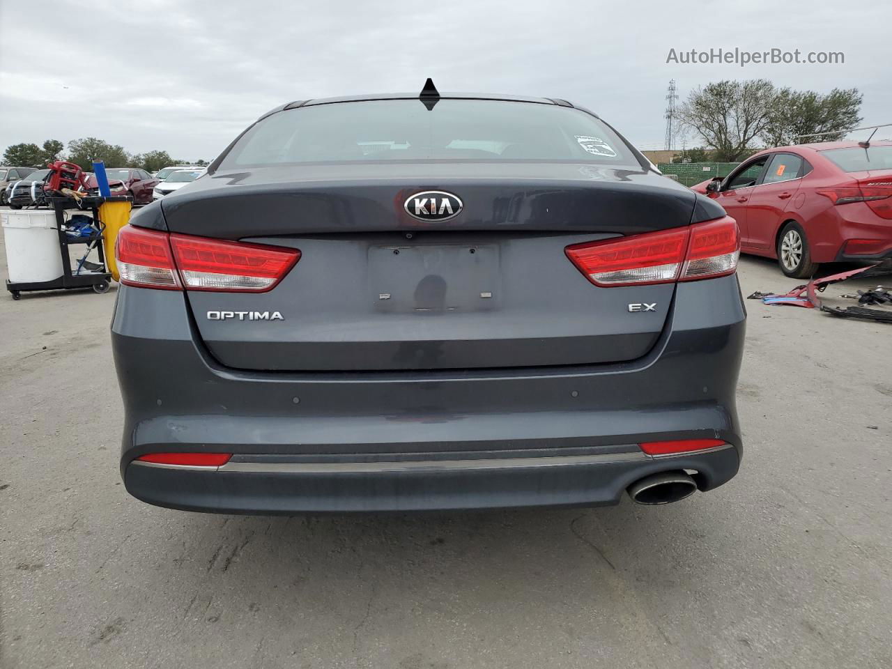 2018 Kia Optima Ex Gray vin: 5XXGU4L33JG206011