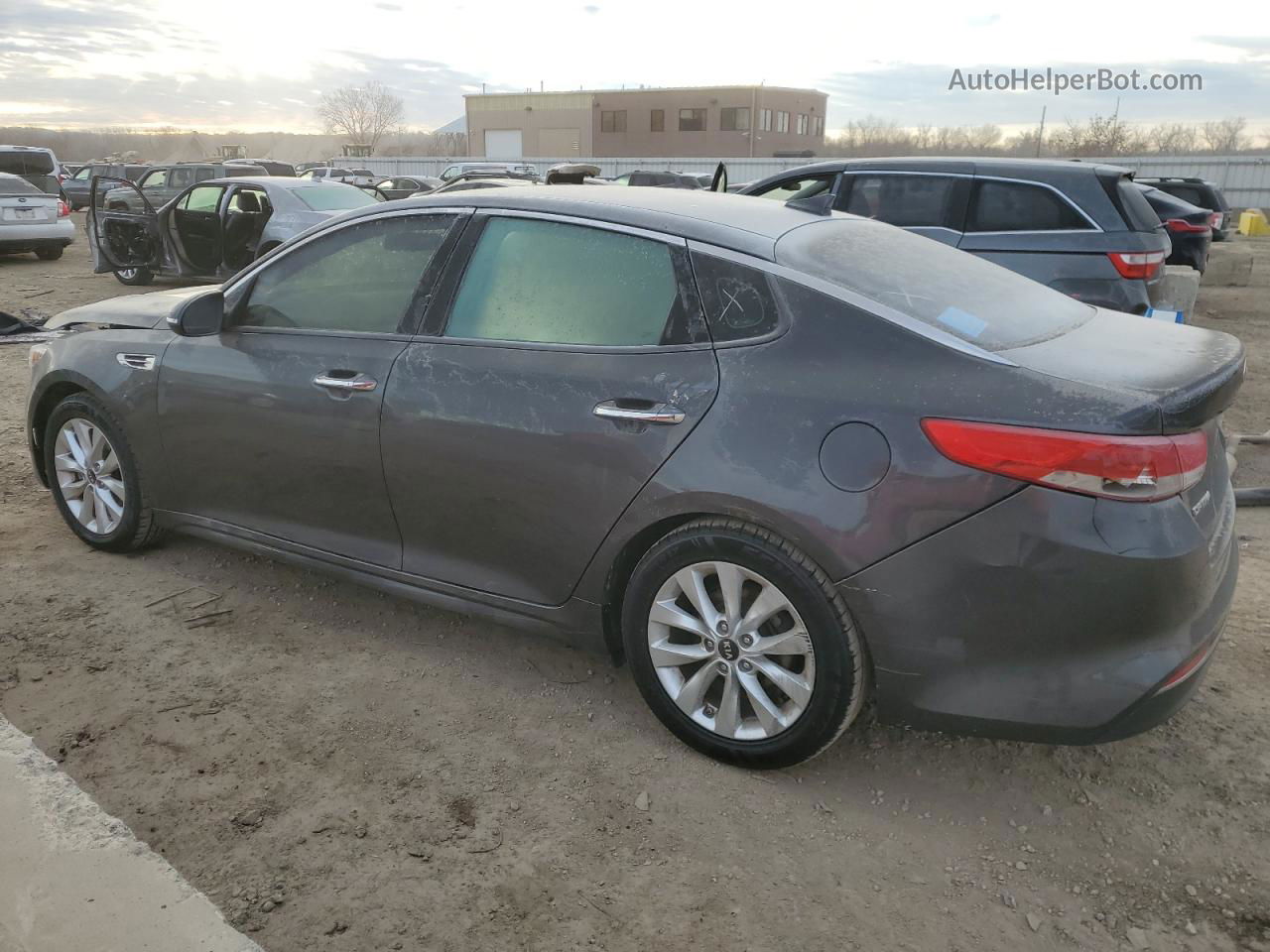 2018 Kia Optima Ex Gray vin: 5XXGU4L33JG210625