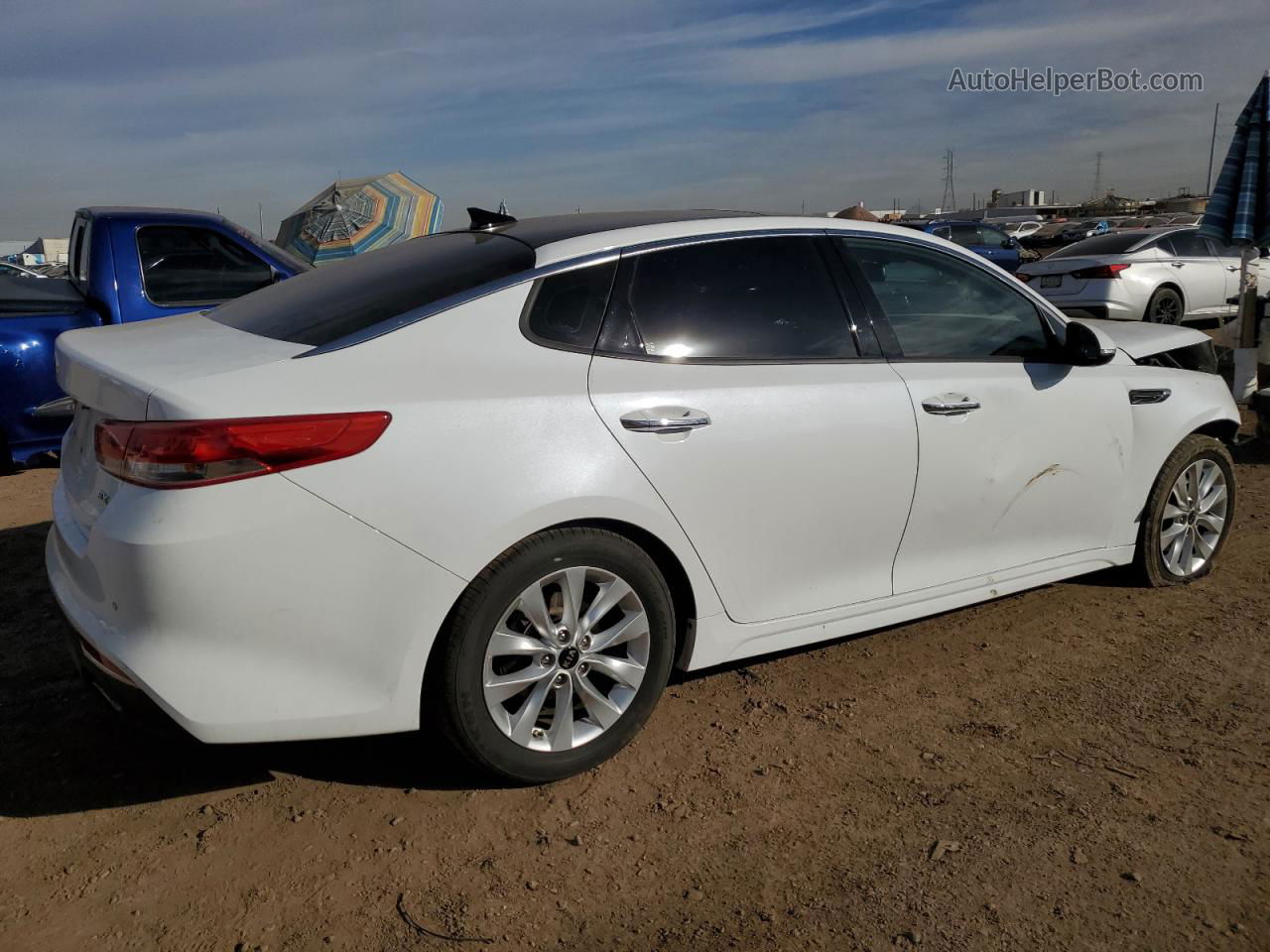 2018 Kia Optima Ex Белый vin: 5XXGU4L33JG213864