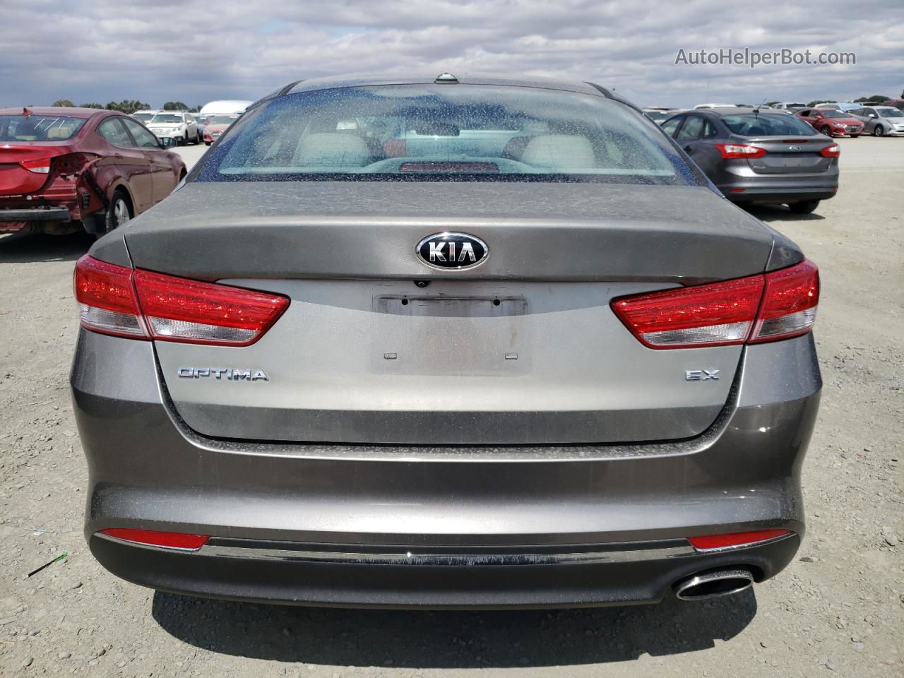 2016 Kia Optima Ex Gray vin: 5XXGU4L34GG076586