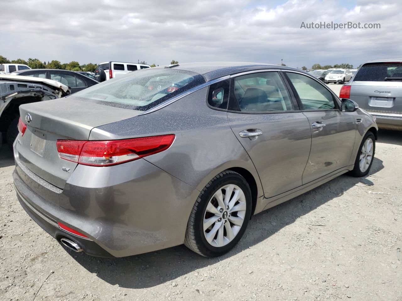 2016 Kia Optima Ex Gray vin: 5XXGU4L34GG076586