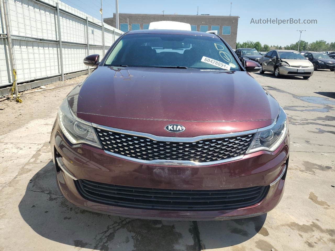 2017 Kia Optima Ex Burgundy vin: 5XXGU4L34HG161137