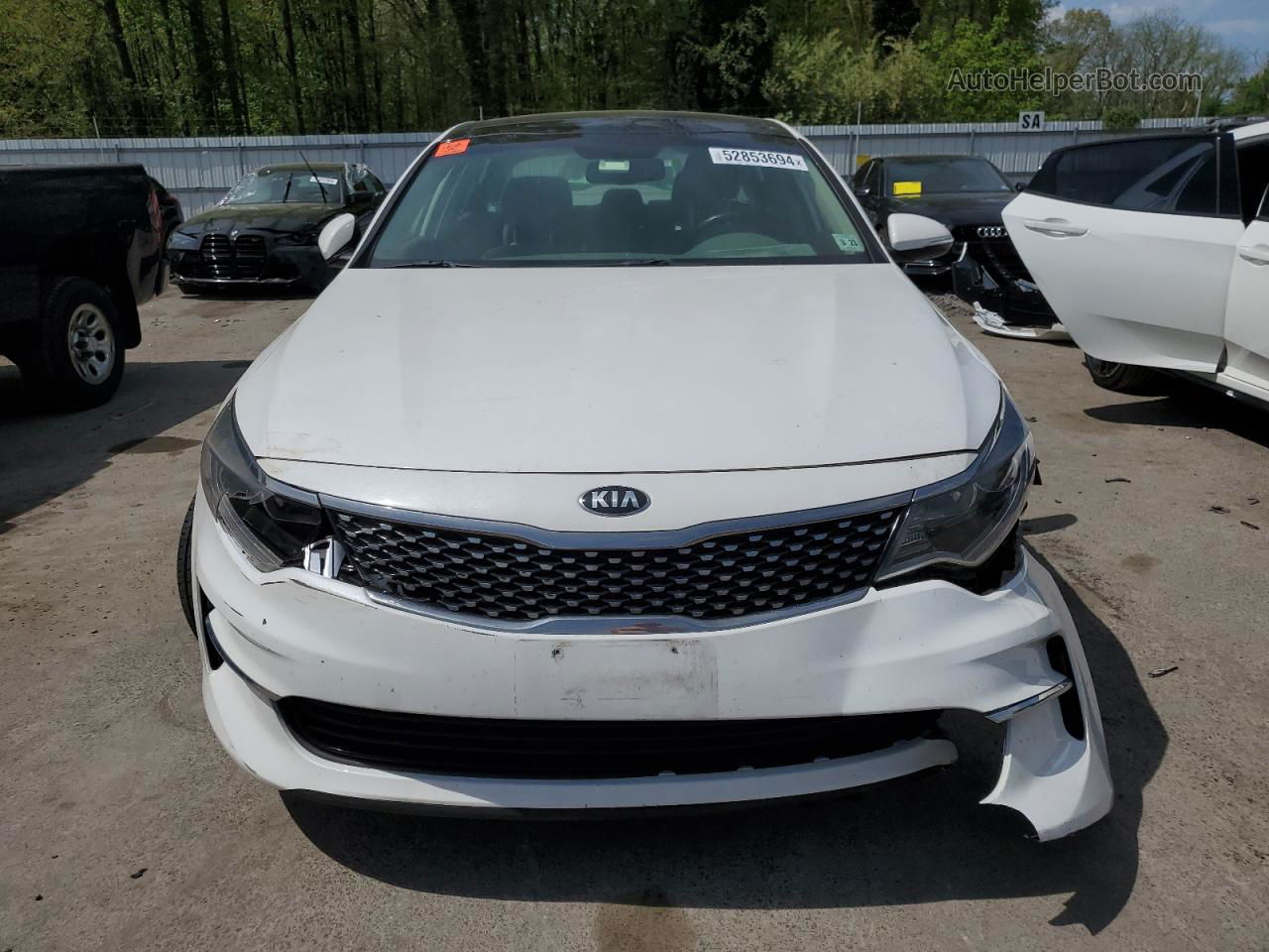 2018 Kia Optima Ex Белый vin: 5XXGU4L34JG220287