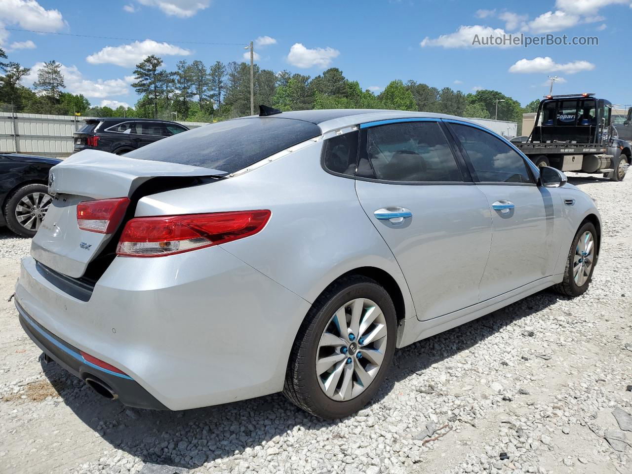 2018 Kia Optima Ex Silver vin: 5XXGU4L34JG230835