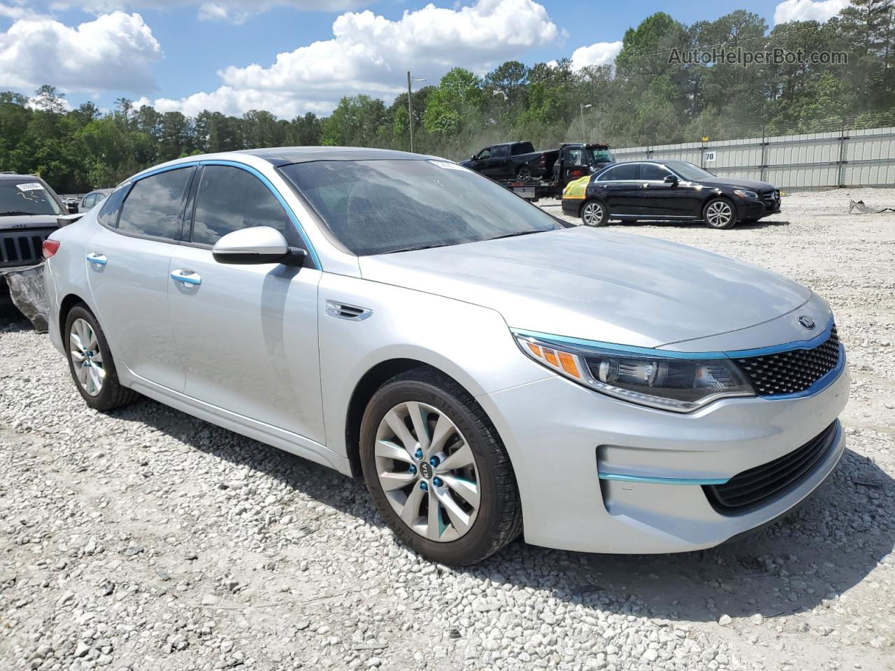 2018 Kia Optima Ex Серебряный vin: 5XXGU4L34JG230835