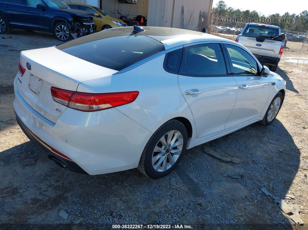 2016 Kia Optima Ex White vin: 5XXGU4L35GG106663