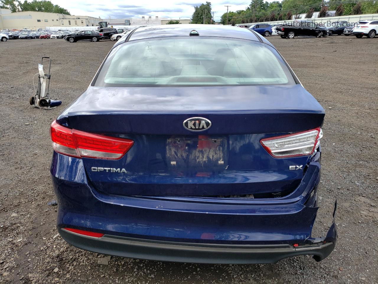 2016 Kia Optima Ex Синий vin: 5XXGU4L35GG110633