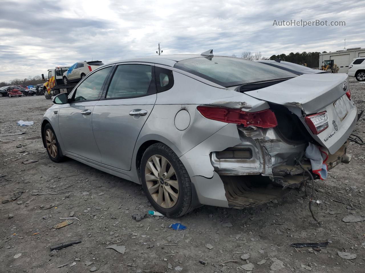 2018 Kia Optima Ex Silver vin: 5XXGU4L35JG180284