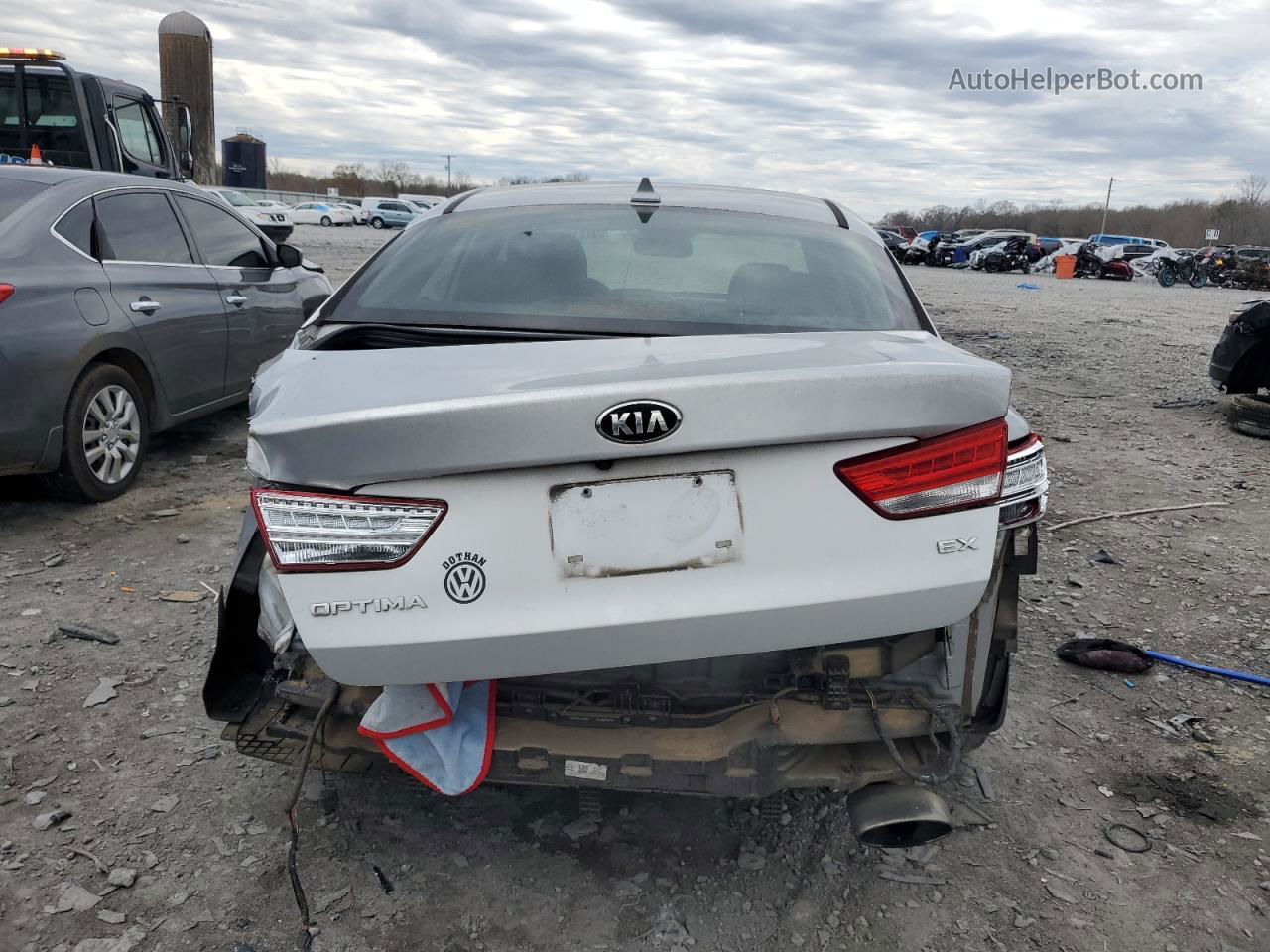 2018 Kia Optima Ex Silver vin: 5XXGU4L35JG180284