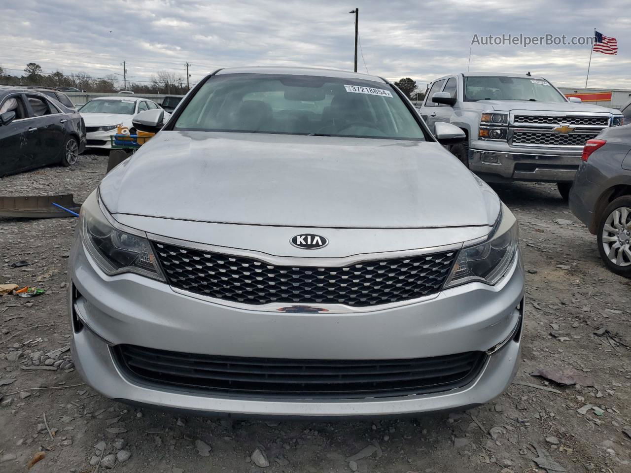 2018 Kia Optima Ex Silver vin: 5XXGU4L35JG180284