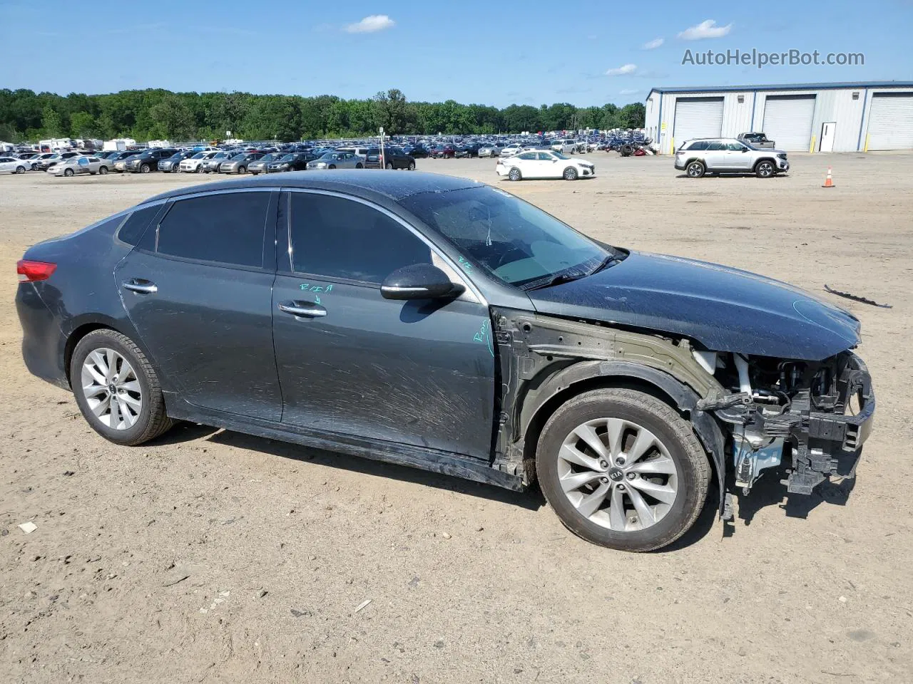 2016 Kia Optima Ex Gray vin: 5XXGU4L36GG003977