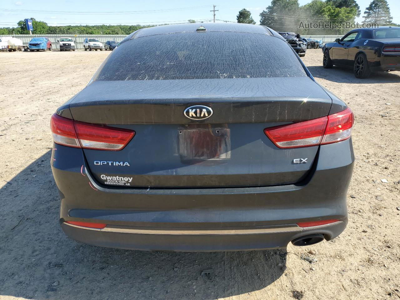 2016 Kia Optima Ex Серый vin: 5XXGU4L36GG003977