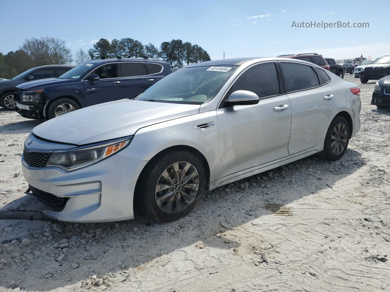 2016 Kia Optima Ex Gray vin: 5XXGU4L36GG005177