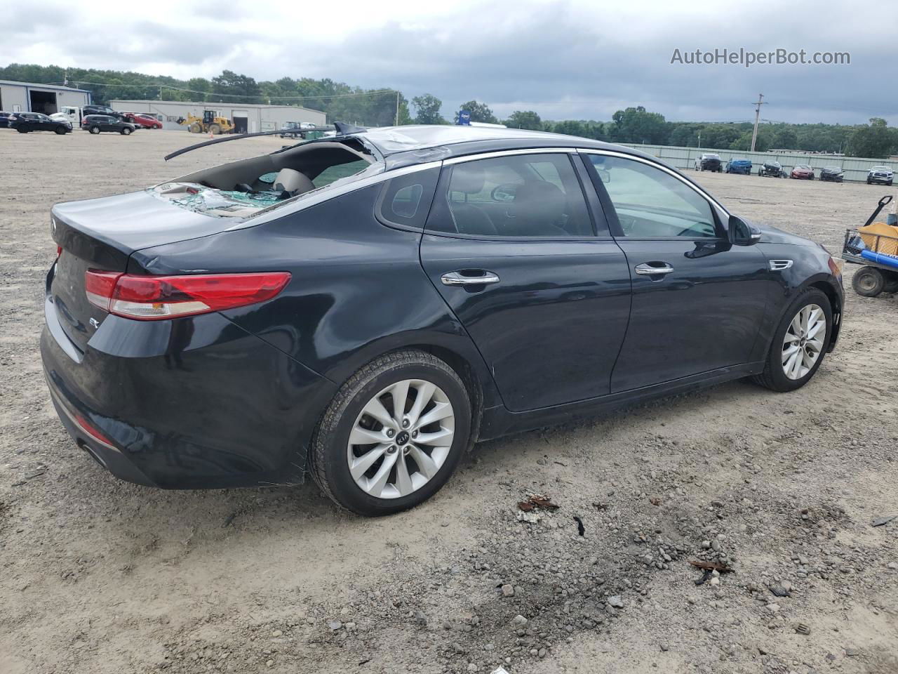 2016 Kia Optima Ex Черный vin: 5XXGU4L36GG063032