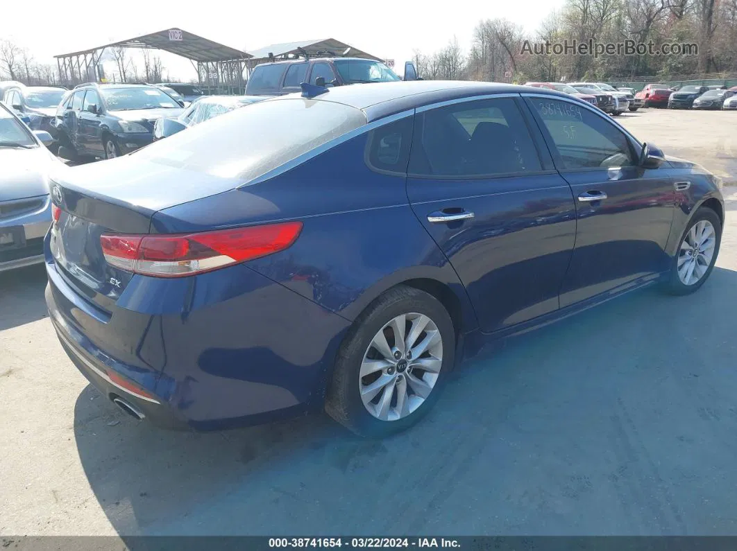 2016 Kia Optima Ex Blue vin: 5XXGU4L36GG091820