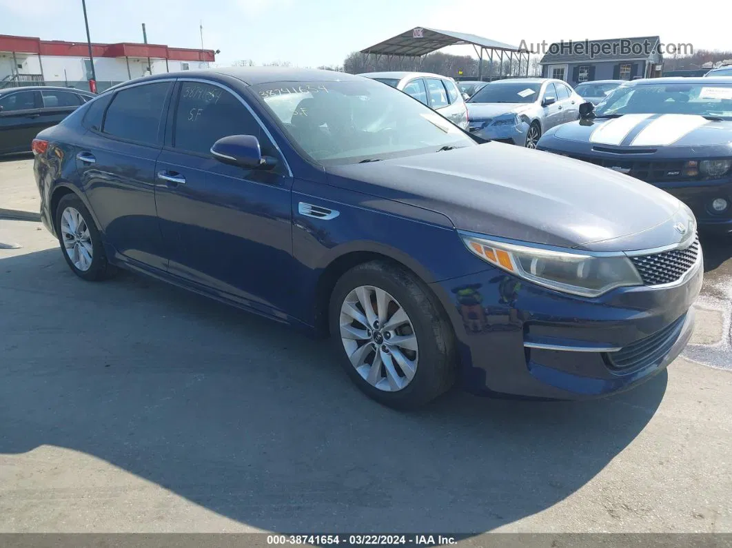 2016 Kia Optima Ex Blue vin: 5XXGU4L36GG091820