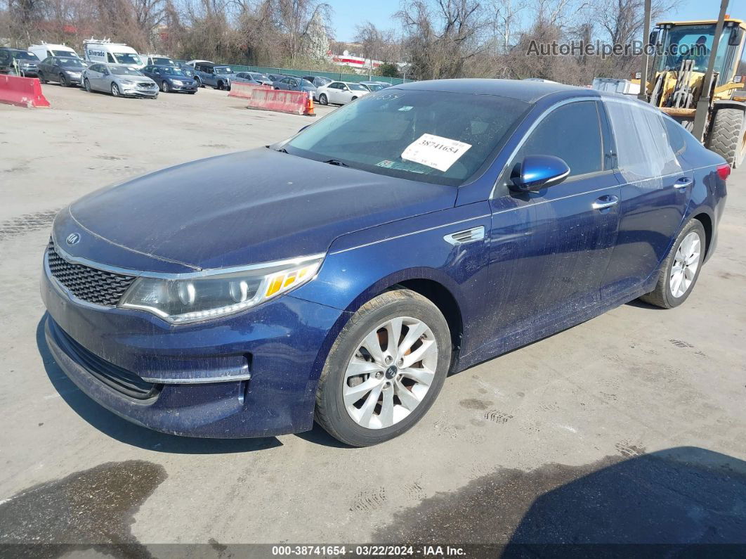 2016 Kia Optima Ex Blue vin: 5XXGU4L36GG091820