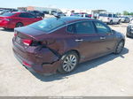 2017 Kia Optima Ex Бордовый vin: 5XXGU4L36HG151189