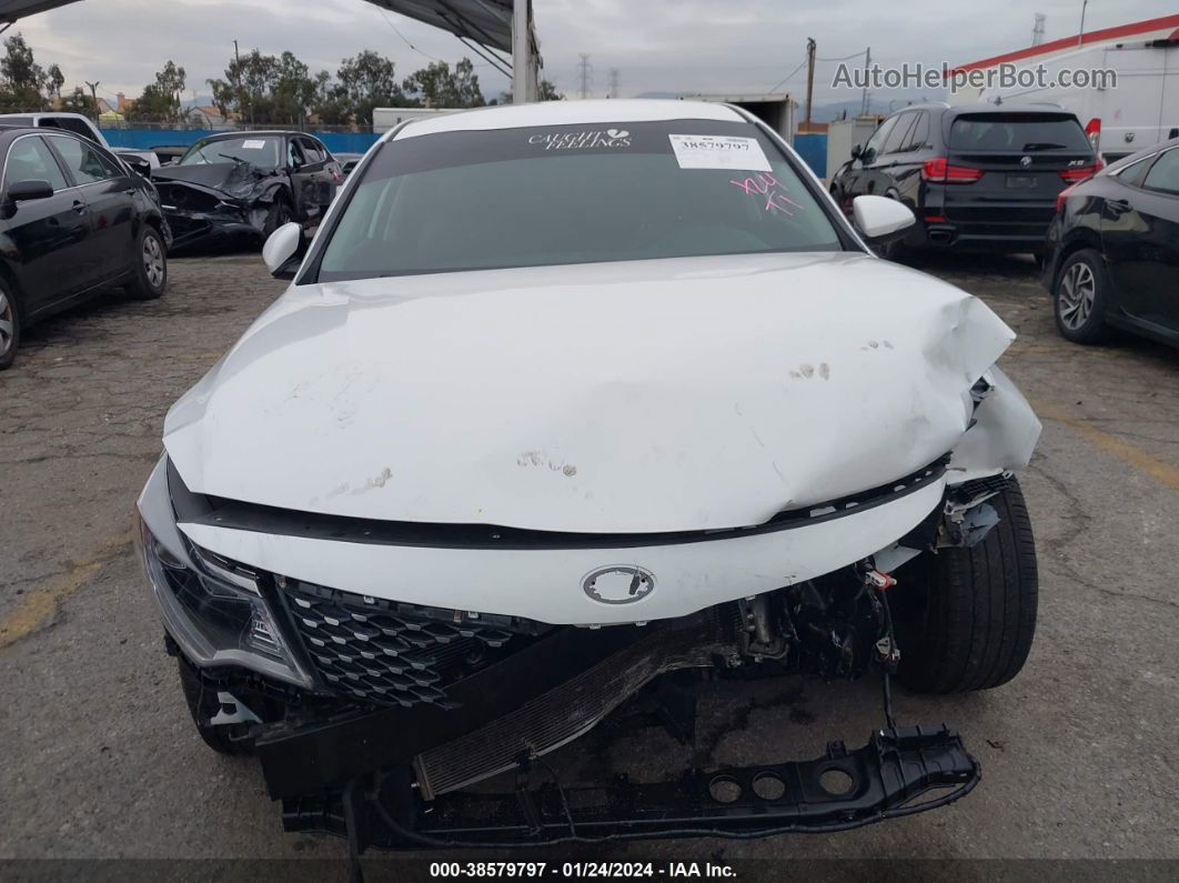 2018 Kia Optima Ex White vin: 5XXGU4L36JG196929