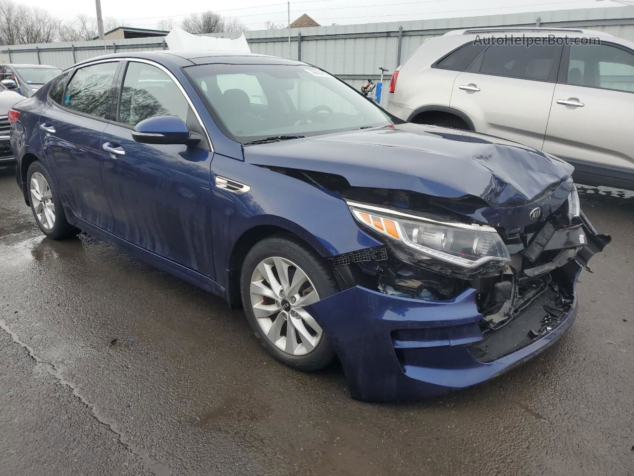 2018 Kia Optima Ex Blue vin: 5XXGU4L36JG228696