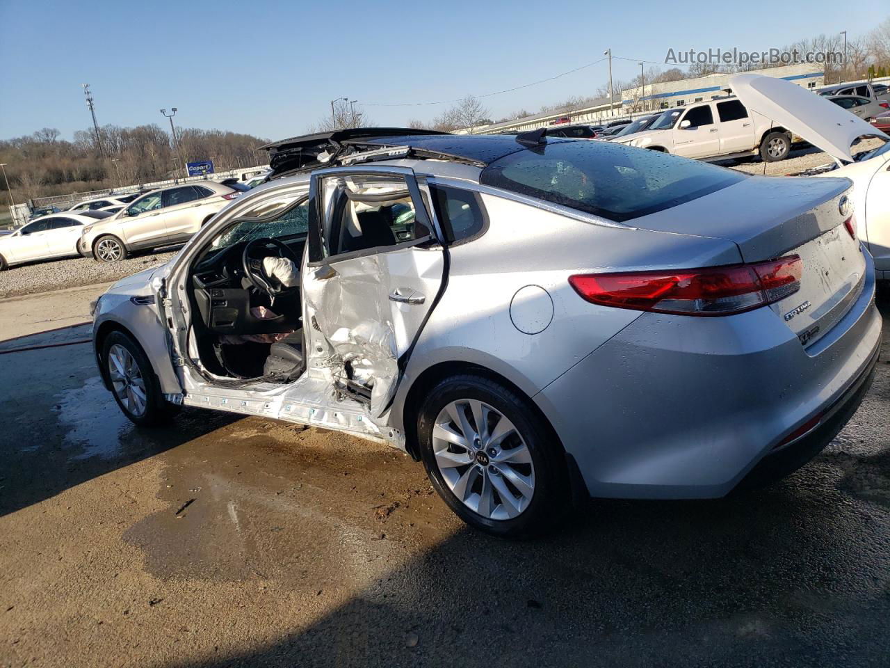 2018 Kia Optima Ex Silver vin: 5XXGU4L37JG212412