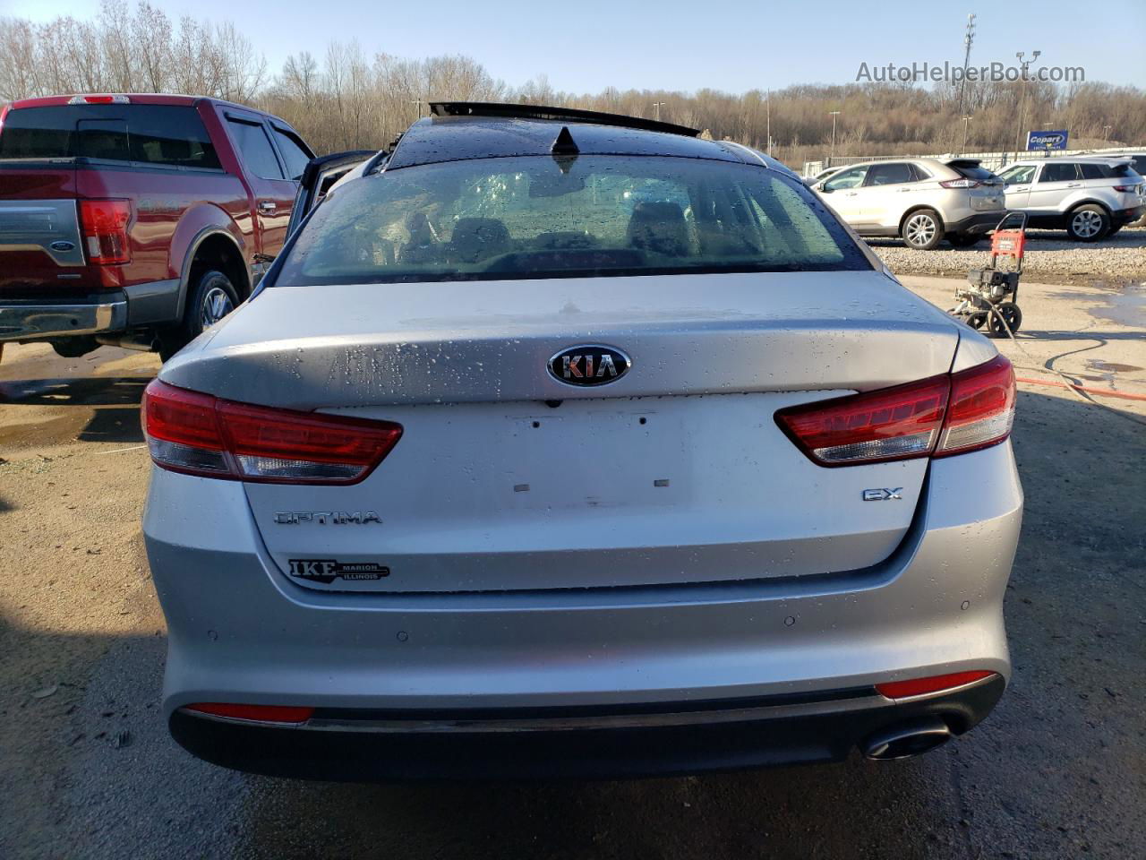 2018 Kia Optima Ex Серебряный vin: 5XXGU4L37JG212412