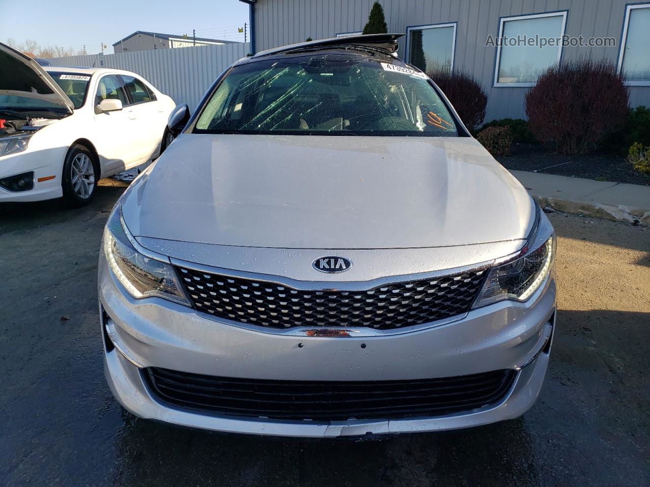 2018 Kia Optima Ex Серебряный vin: 5XXGU4L37JG212412