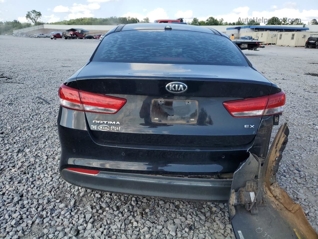 2016 Kia Optima Ex Черный vin: 5XXGU4L38GG035149