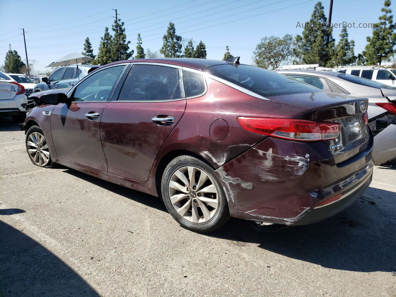 2016 Kia Optima Ex Purple vin: 5XXGU4L38GG094508