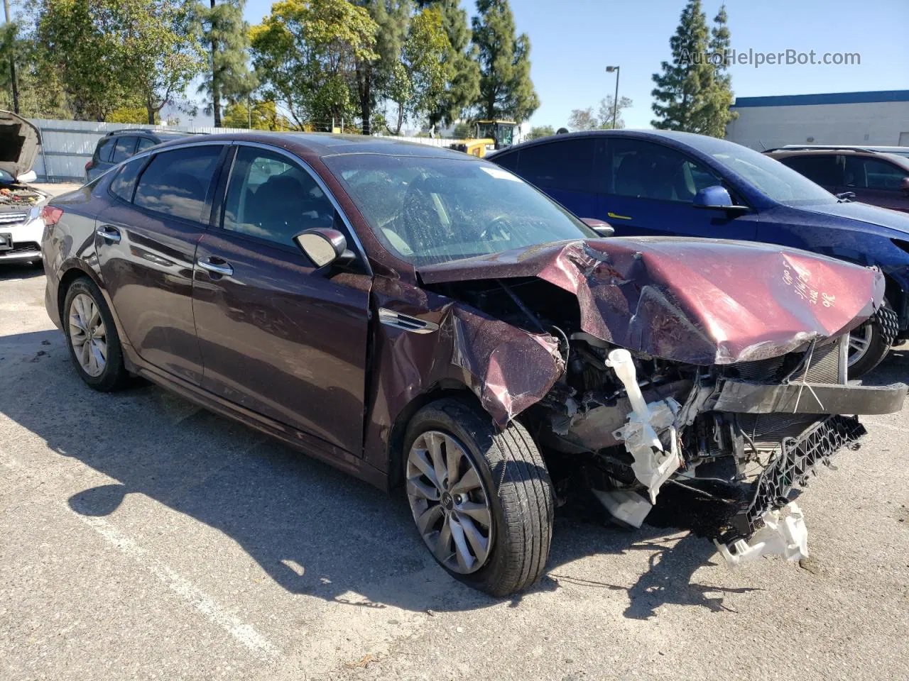 2016 Kia Optima Ex Purple vin: 5XXGU4L38GG094508