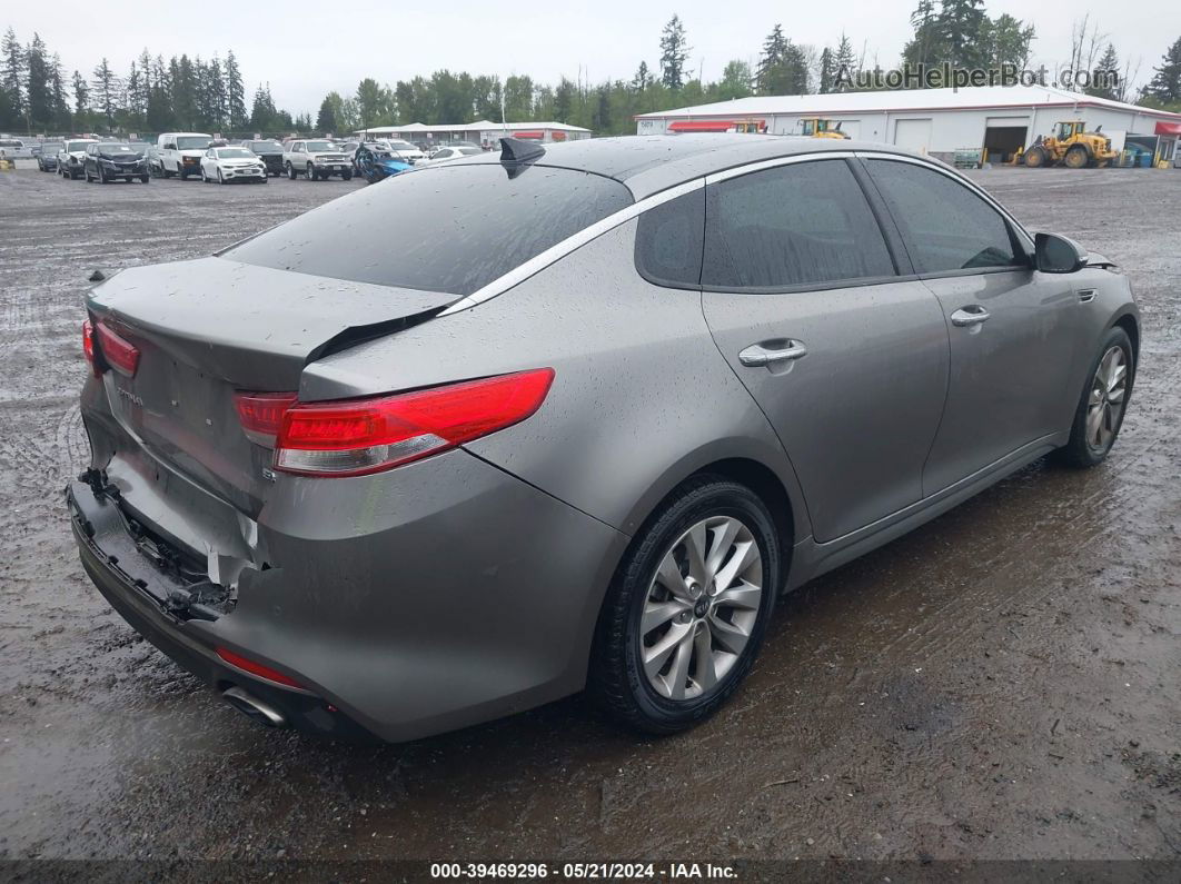 2018 Kia Optima Ex Gray vin: 5XXGU4L38JG210202