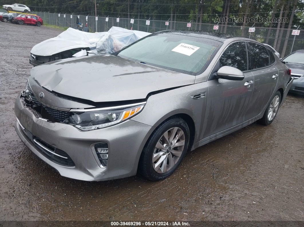 2018 Kia Optima Ex Gray vin: 5XXGU4L38JG210202