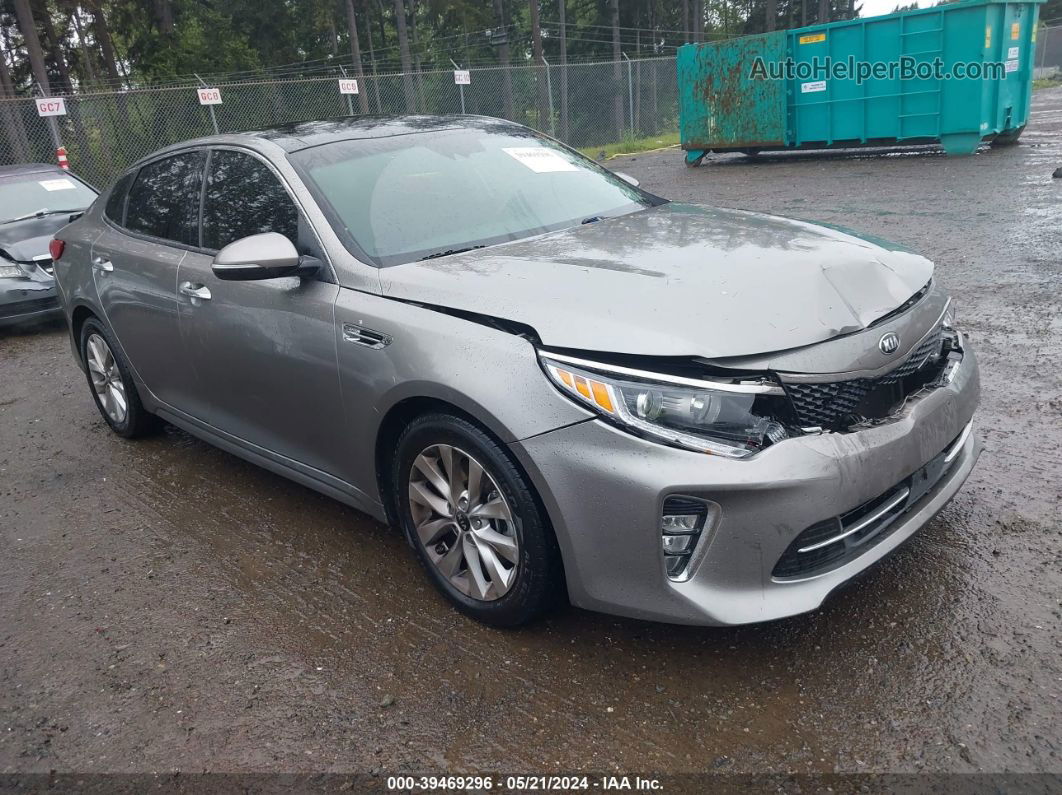 2018 Kia Optima Ex Gray vin: 5XXGU4L38JG210202