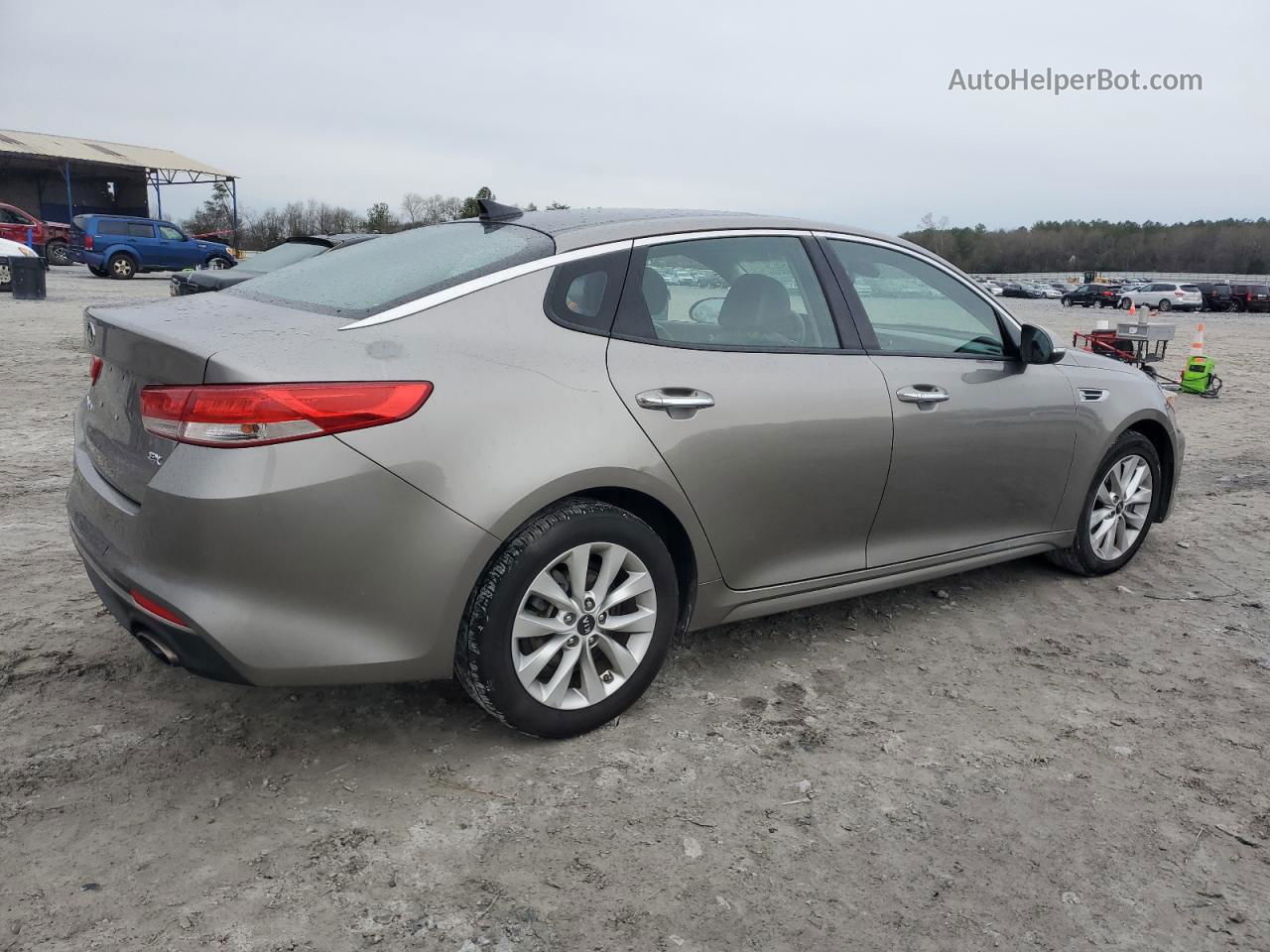 2018 Kia Optima Ex Серый vin: 5XXGU4L38JG214704