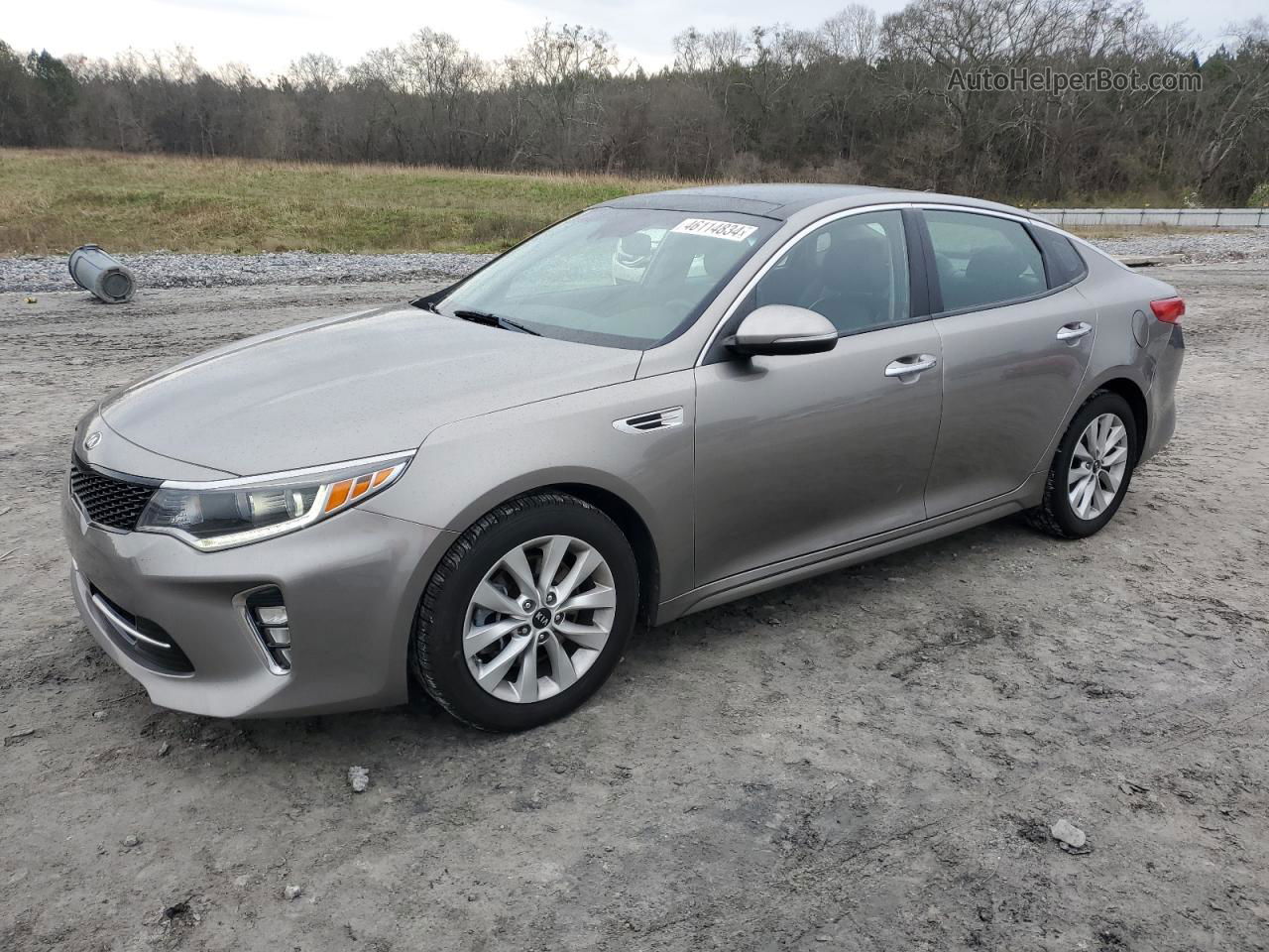 2018 Kia Optima Ex Серый vin: 5XXGU4L38JG214704