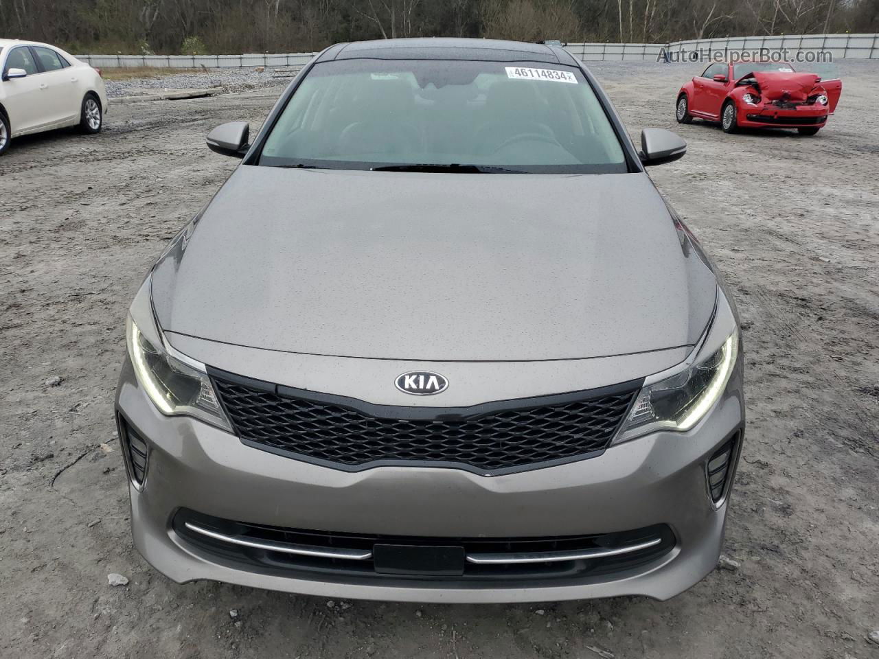 2018 Kia Optima Ex Gray vin: 5XXGU4L38JG214704