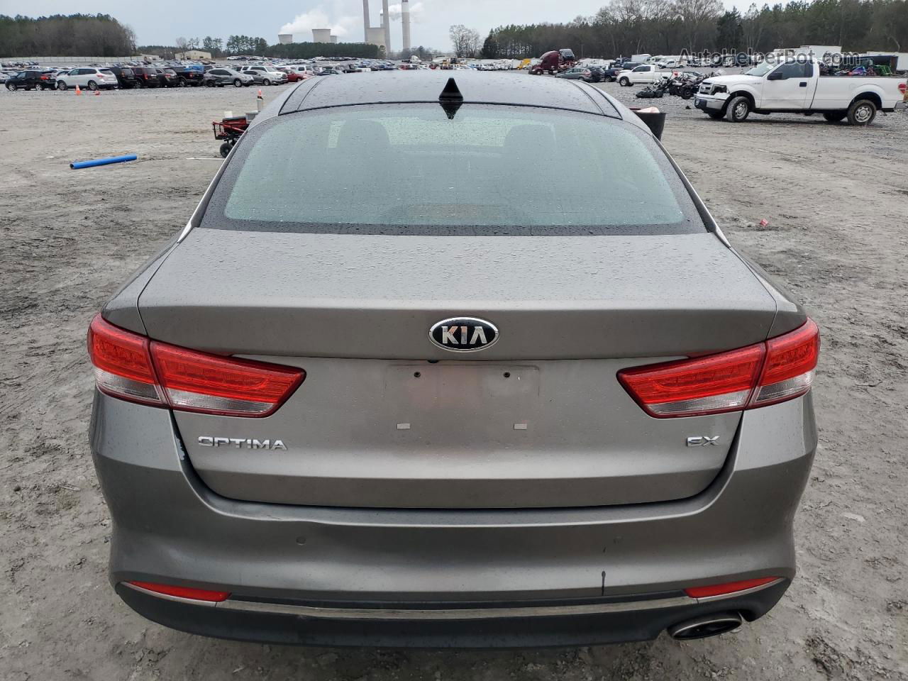 2018 Kia Optima Ex Серый vin: 5XXGU4L38JG214704