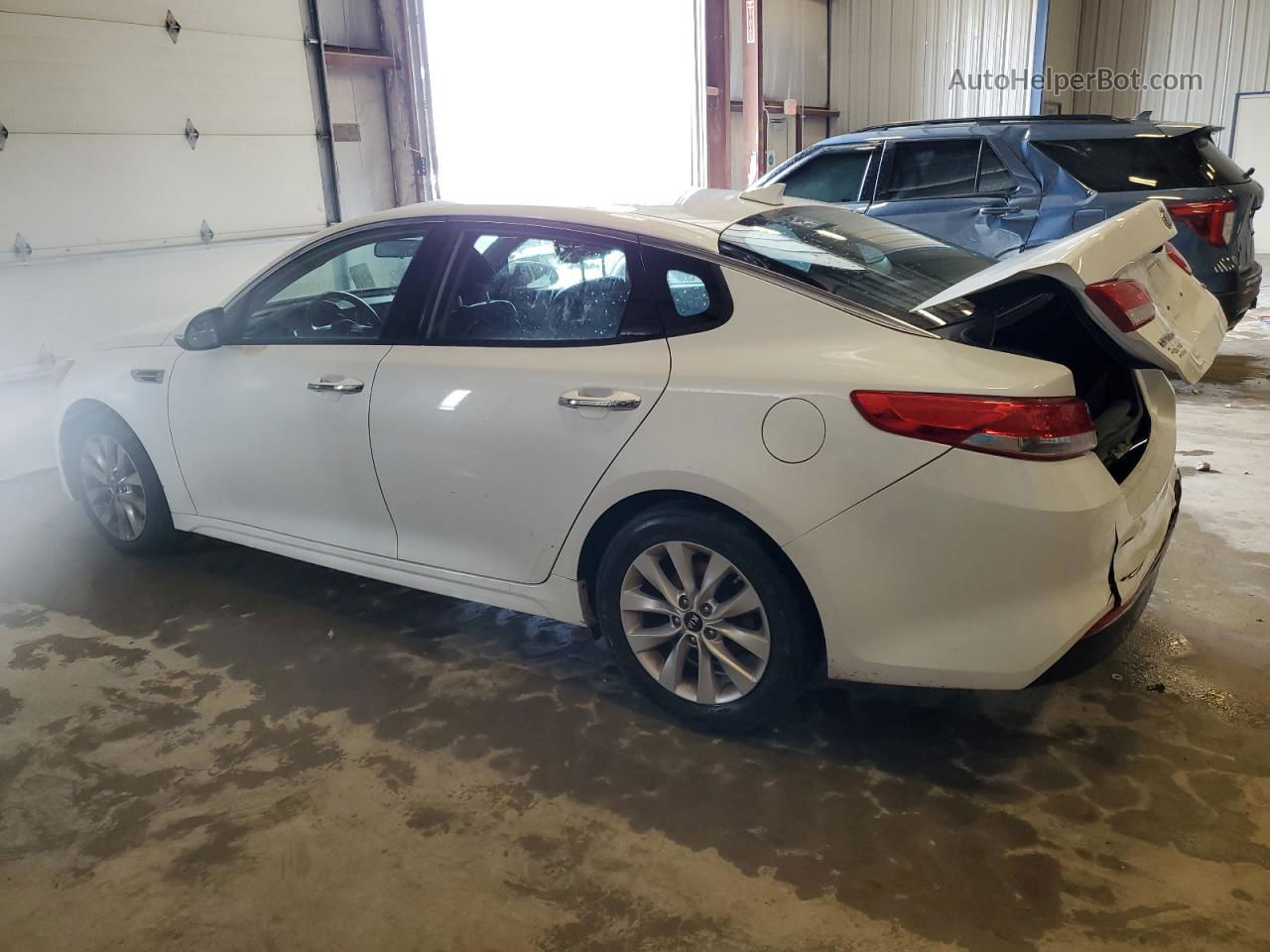 2016 Kia Optima Ex White vin: 5XXGU4L39GG094758