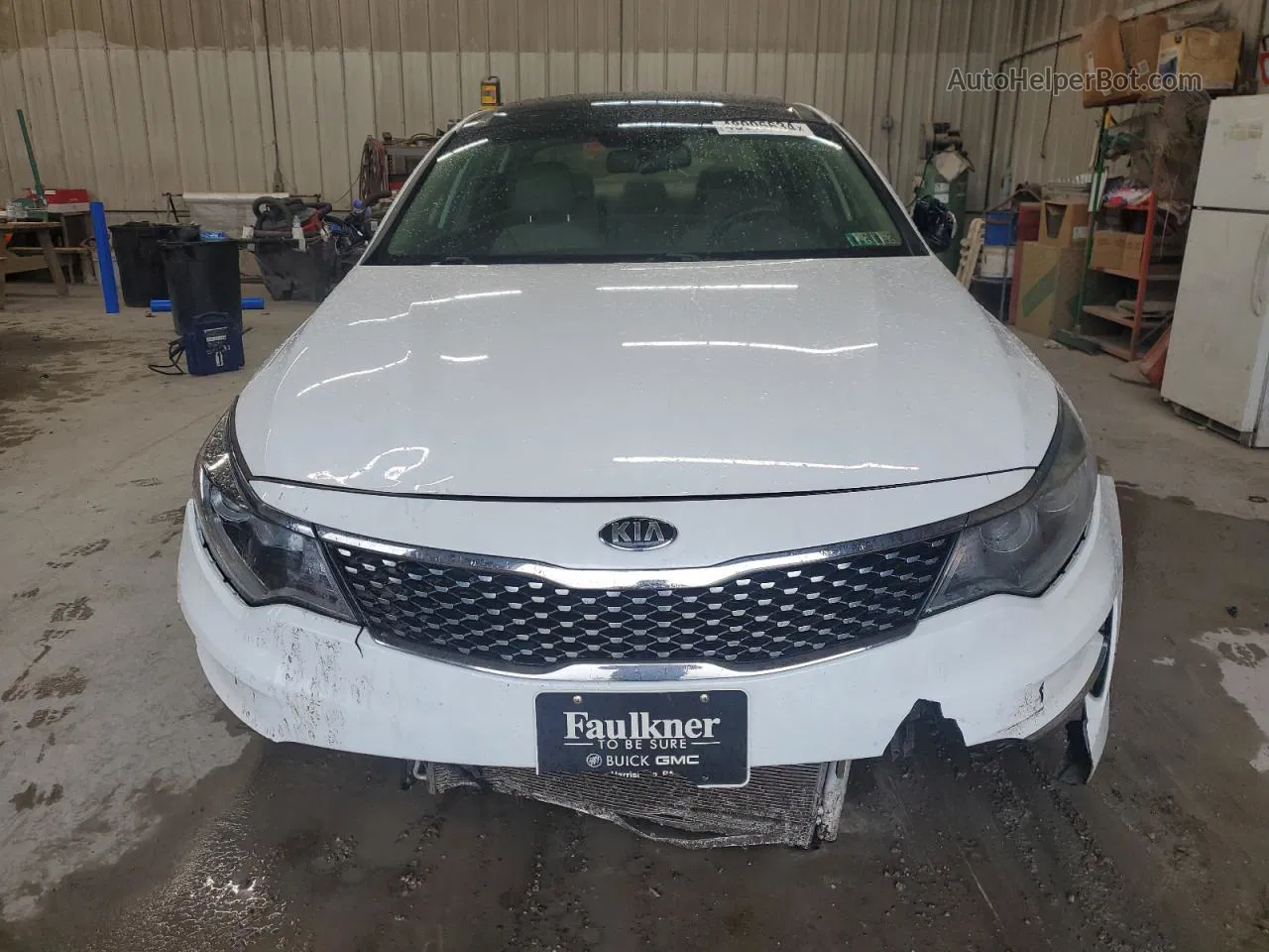 2017 Kia Optima Ex White vin: 5XXGU4L39HG157715