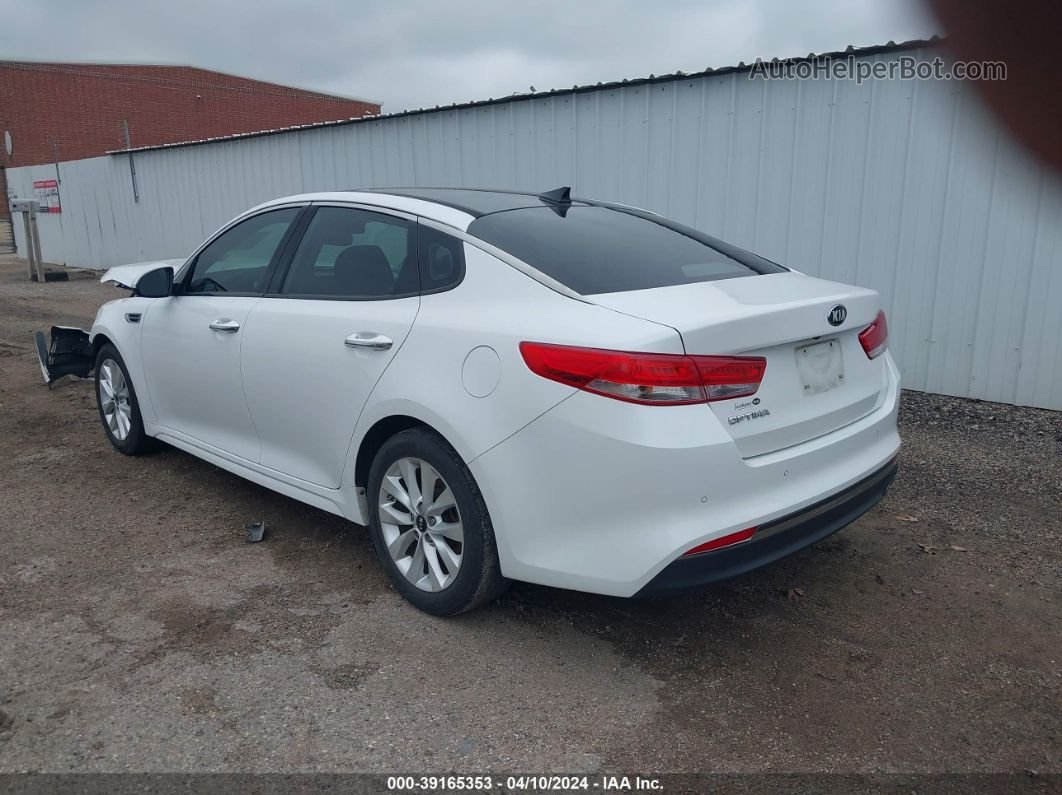 2016 Kia Optima Ex White vin: 5XXGU4L3XGG008776