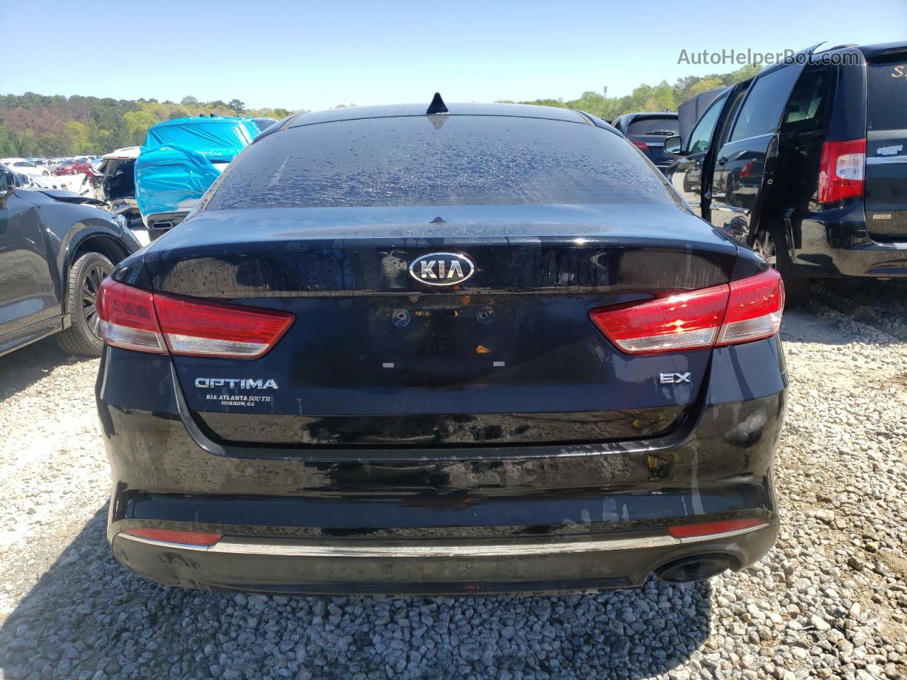 2016 Kia Optima Ex Черный vin: 5XXGU4L3XGG051000