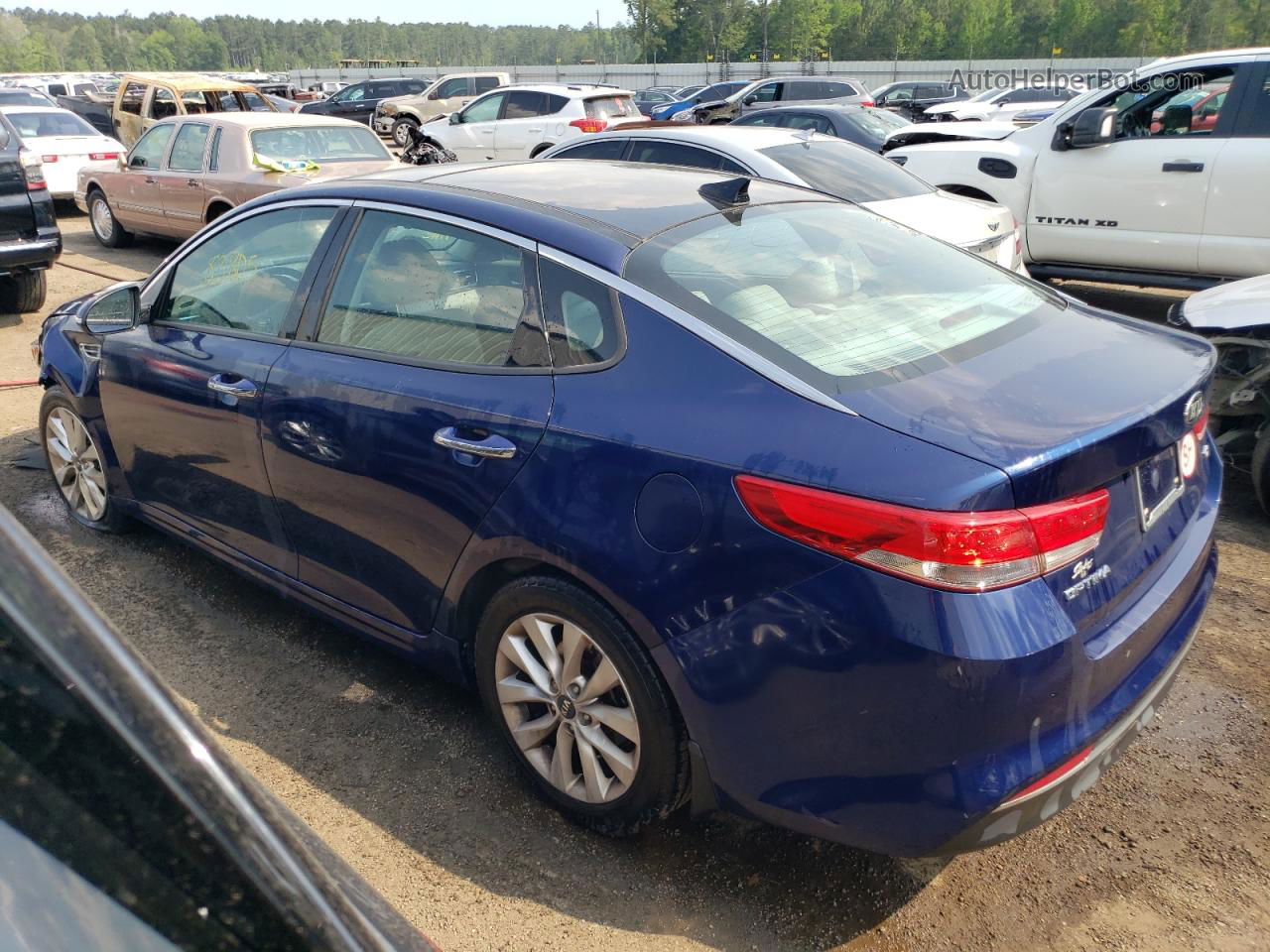 2016 Kia Optima Ex Синий vin: 5XXGU4L3XGG072574