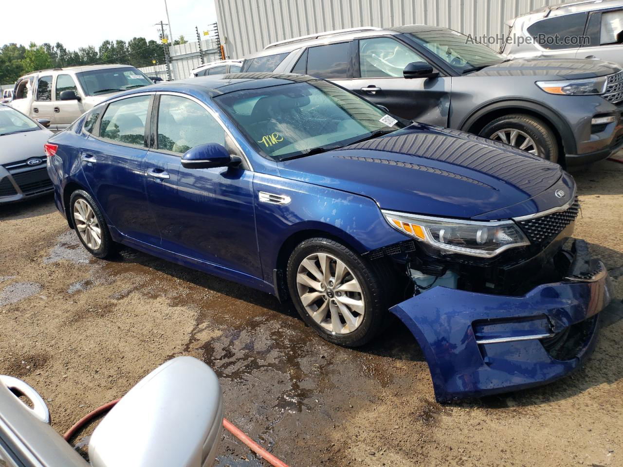 2016 Kia Optima Ex Blue vin: 5XXGU4L3XGG072574